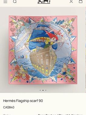 Hermes flagship scarf 90